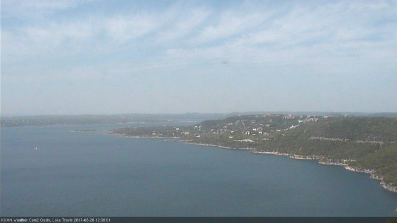 Lake Travis webcam, March 26, 2017 11:55 AM CT