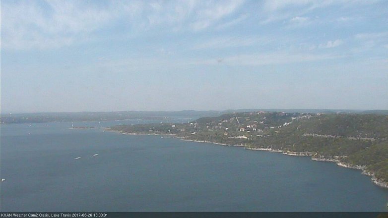 Lake Travis webcam, March 26, 2017 12:20 PM CT