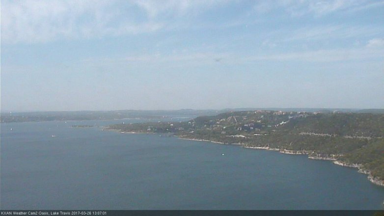 Lake Travis webcam, March 26, 2017 12:35 PM CT