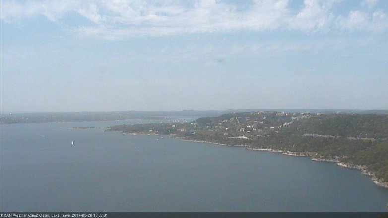 Lake Travis webcam, March 26, 2017 12:40 PM CT