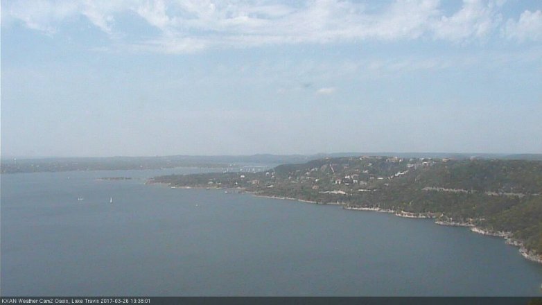 Lake Travis webcam, March 26, 2017 12:50 PM CT