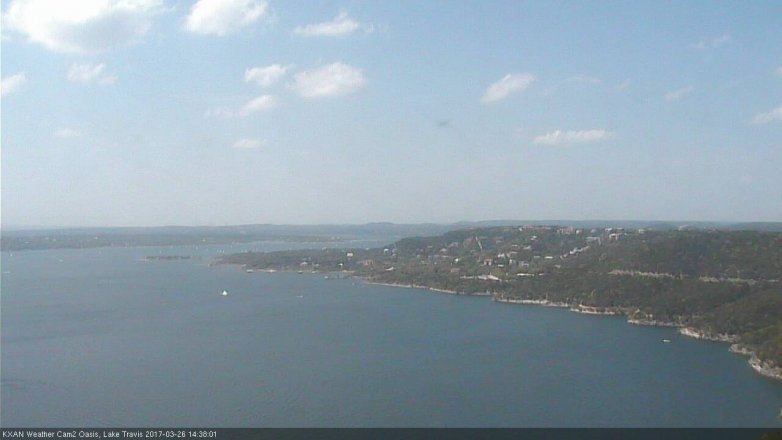 Lake Travis webcam, March 26, 2017 2:05 PM CT