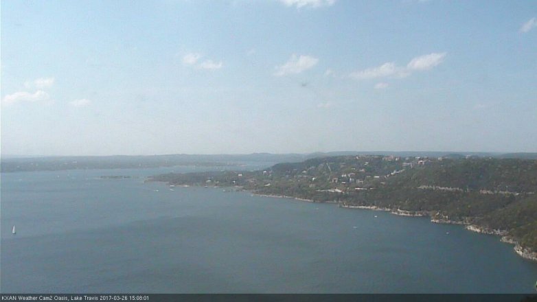 Lake Travis webcam, March 26, 2017 2:15 PM CT