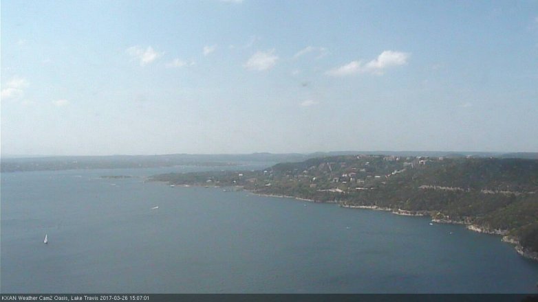 Lake Travis webcam, March 26, 2017 2:25 PM CT