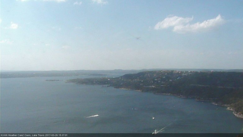 Lake Travis webcam, March 26, 2017 3:00 PM CT