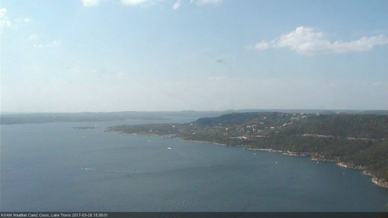Lake Travis webcam, March 26, 2017 3:05 PM CT