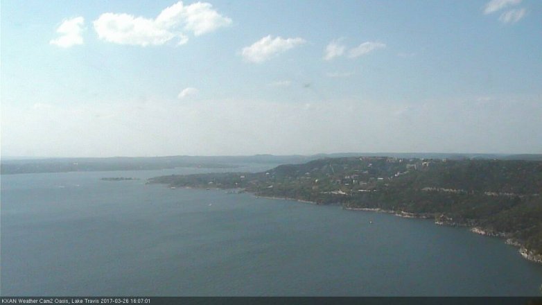 Lake Travis webcam, March 26, 2017 3:20 PM CT