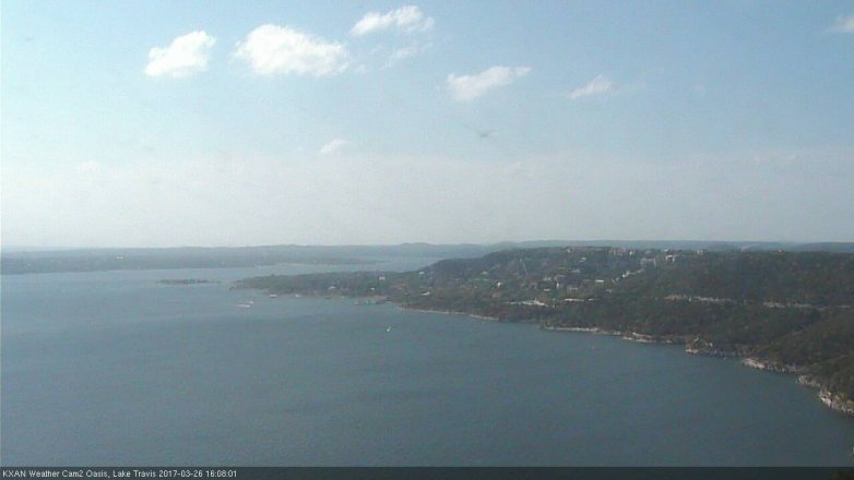 Lake Travis webcam, March 26, 2017 3:30 PM CT