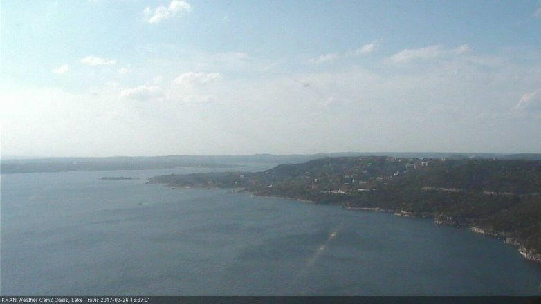 Lake Travis webcam, March 26, 2017 3:45 PM CT