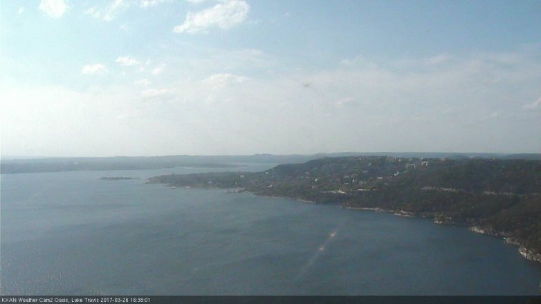 Lake Travis webcam, March 26, 2017 3:50 PM CT