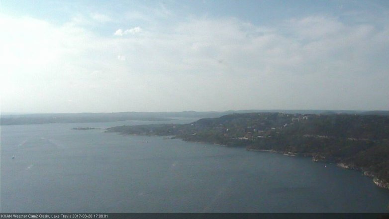 Lake Travis webcam, March 26, 2017 4:20 PM CT