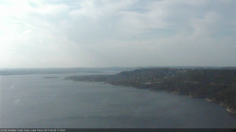 Lake Travis webcam, March 26, 2017 4:35 PM CT
