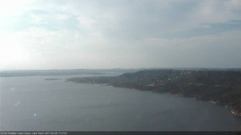 Lake Travis webcam, March 26, 2017 5:05 PM CT