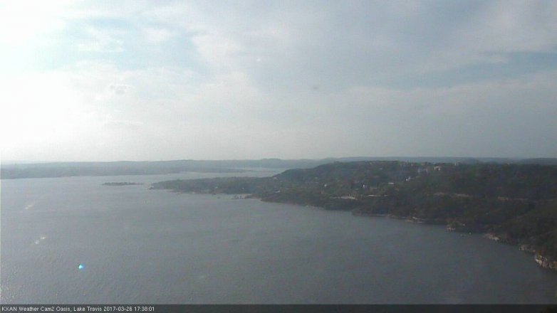 Lake Travis webcam, March 26, 2017 5:10 PM CT