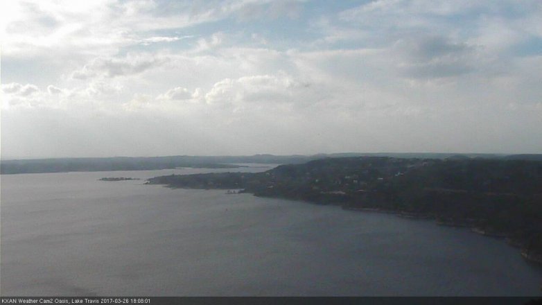 Lake Travis webcam, March 26, 2017 5:40 PM CT