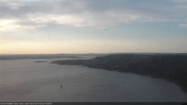 Lake Travis webcam, March 26, 2017 6:30 PM CT