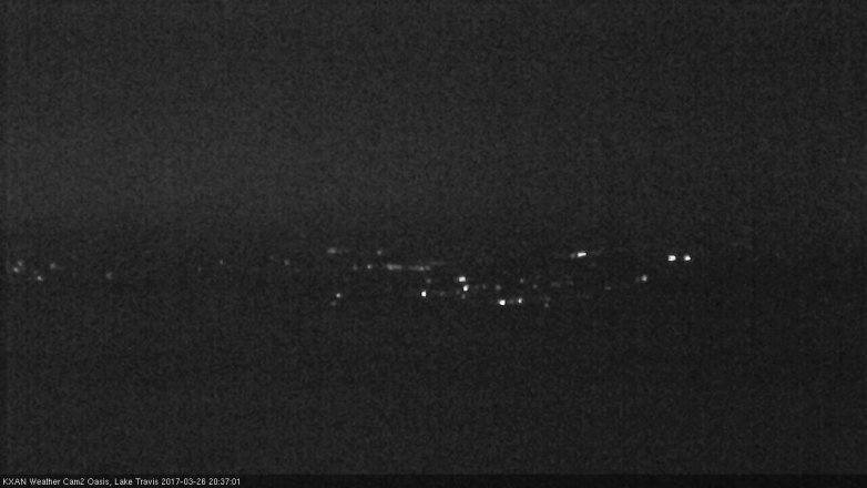 Lake Travis webcam, March 26, 2017 7:40 PM CT