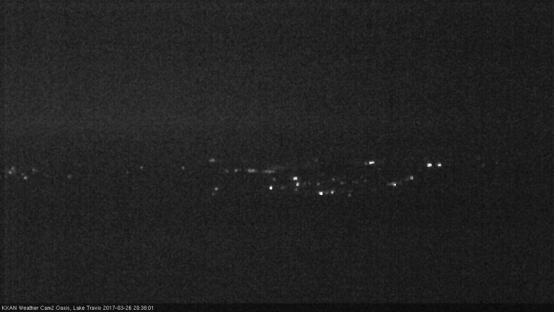 Lake Travis webcam, March 26, 2017 7:45 PM CT