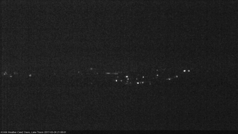 Lake Travis webcam, March 26, 2017 8:30 PM CT