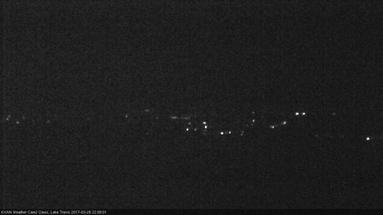Lake Travis webcam, March 26, 2017 9:15 PM CT