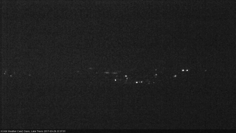 Lake Travis webcam, March 26, 2017 9:40 PM CT