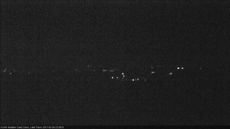 Lake Travis webcam, March 26, 2017 9:45 PM CT