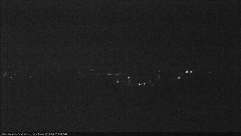 Lake Travis webcam, March 26, 2017 10:15 PM CT
