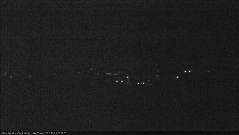 Lake Travis webcam, March 26, 2017 10:20 PM CT