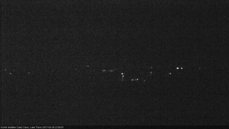 Lake Travis webcam, March 26, 2017 11:10 PM CT