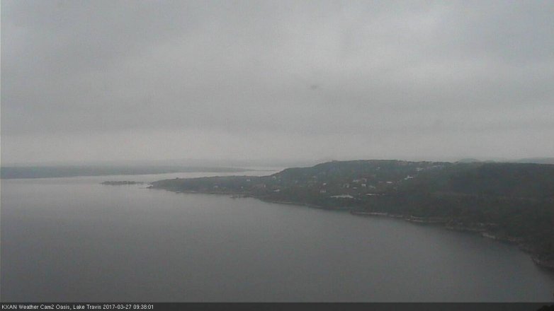Lake Travis webcam, March 27, 2017 9:00 AM CT