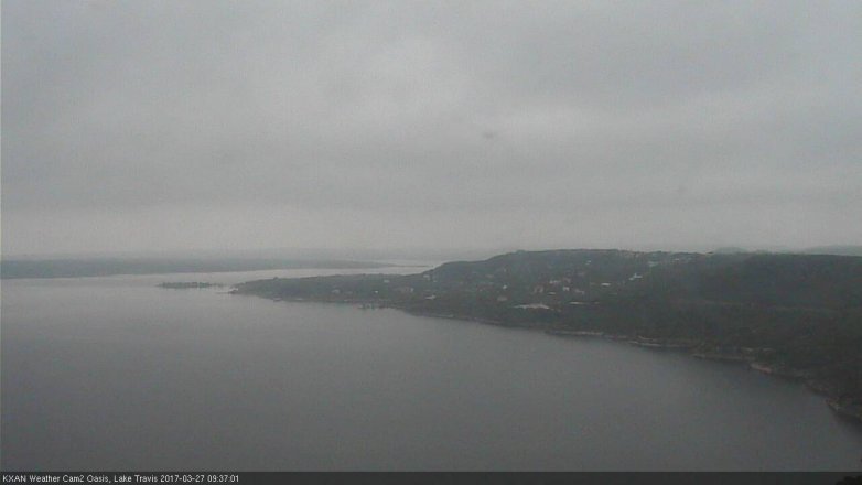 Lake Travis webcam, March 27, 2017 9:05 AM CT