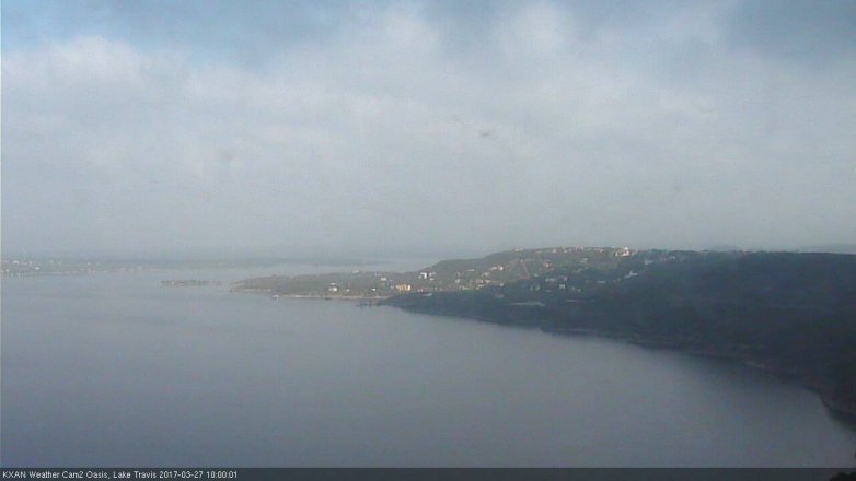 Lake Travis webcam, March 27, 2017 9:20 AM CT