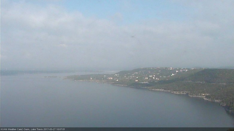 Lake Travis webcam, March 27, 2017 9:25 AM CT