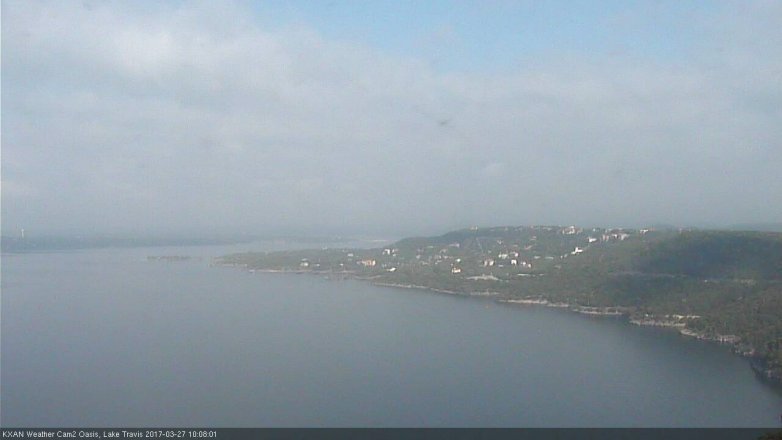 Lake Travis webcam, March 27, 2017 9:30 AM CT