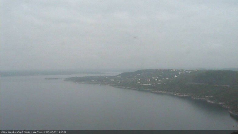 Lake Travis webcam, March 27, 2017 9:35 AM CT