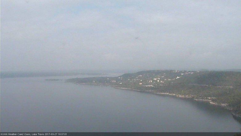Lake Travis webcam, March 27, 2017 9:55 AM CT