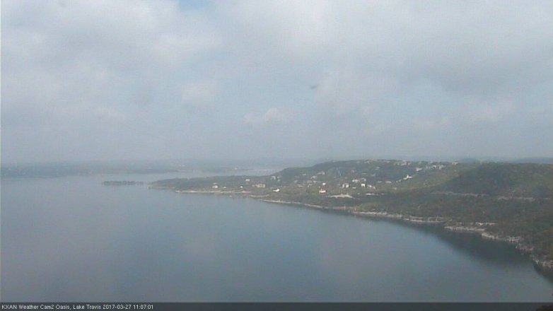Lake Travis webcam, March 27, 2017 10:15 AM CT