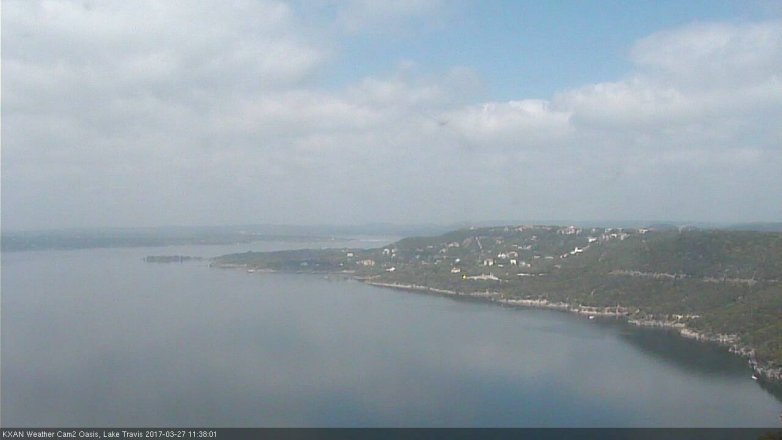 Lake Travis webcam, March 27, 2017 10:45 AM CT