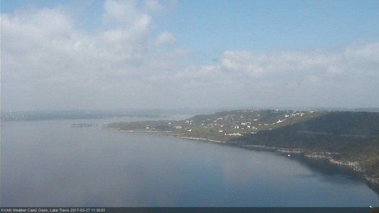 Lake Travis webcam, March 27, 2017 10:55 AM CT