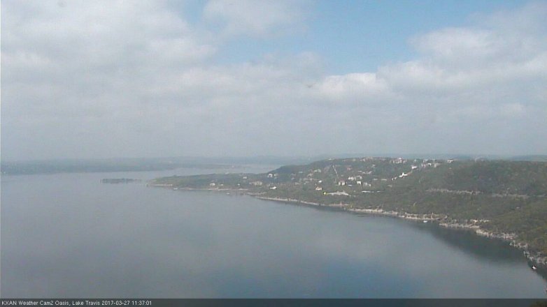 Lake Travis webcam, March 27, 2017 11:00 AM CT
