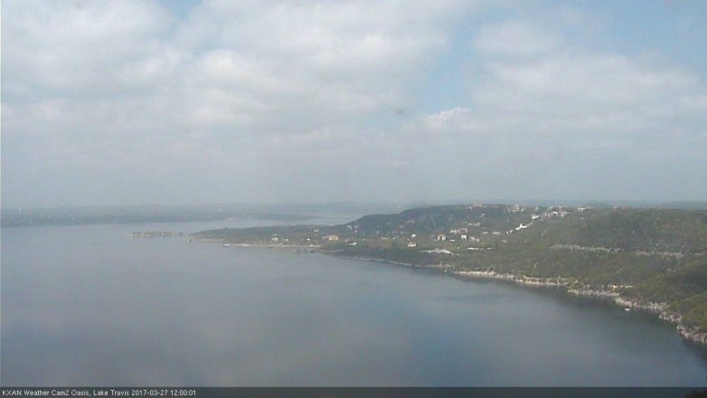 Lake Travis webcam, March 27, 2017 11:05 AM CT