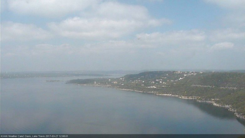 Lake Travis webcam, March 27, 2017 11:25 AM CT