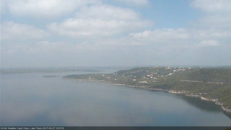 Lake Travis webcam, March 27, 2017 11:35 AM CT