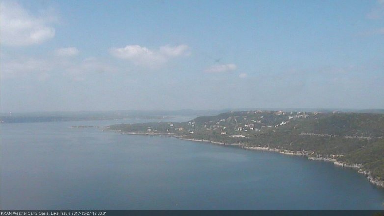 Lake Travis webcam, March 27, 2017 11:50 AM CT