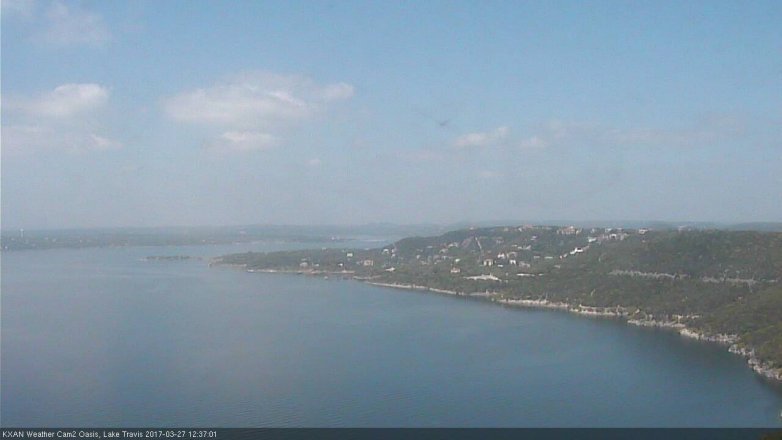 Lake Travis webcam, March 27, 2017 11:55 AM CT