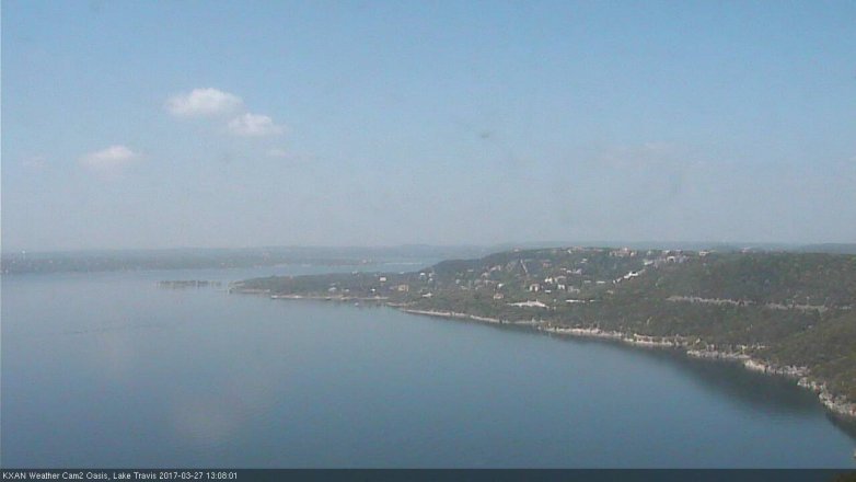 Lake Travis webcam, March 27, 2017 12:15 PM CT