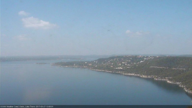 Lake Travis webcam, March 27, 2017 12:25 PM CT