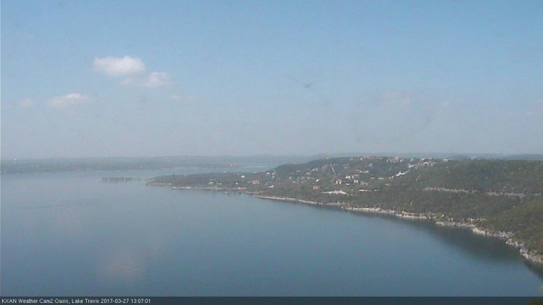 Lake Travis webcam, March 27, 2017 12:30 PM CT