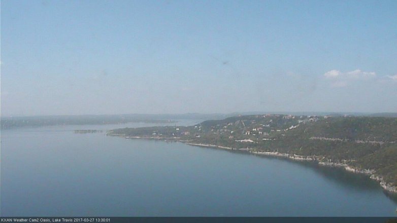 Lake Travis webcam, March 27, 2017 12:55 PM CT