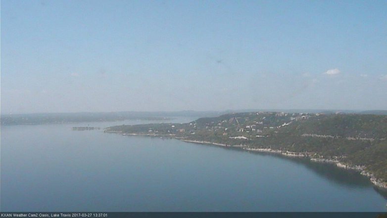 Lake Travis webcam, March 27, 2017 1:05 PM CT